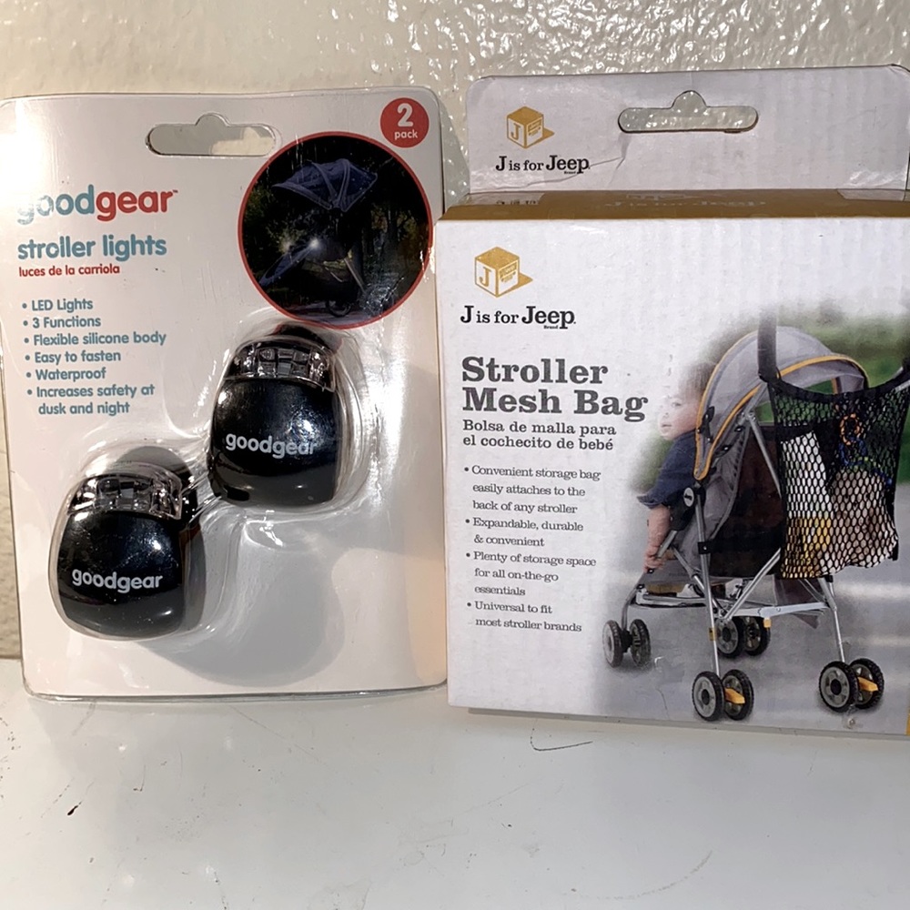 Stroller lights And stroller MESH bag